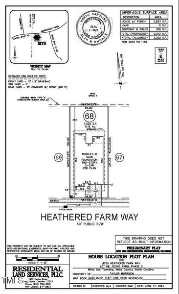 720 Heathered Farm Way Plot Plan