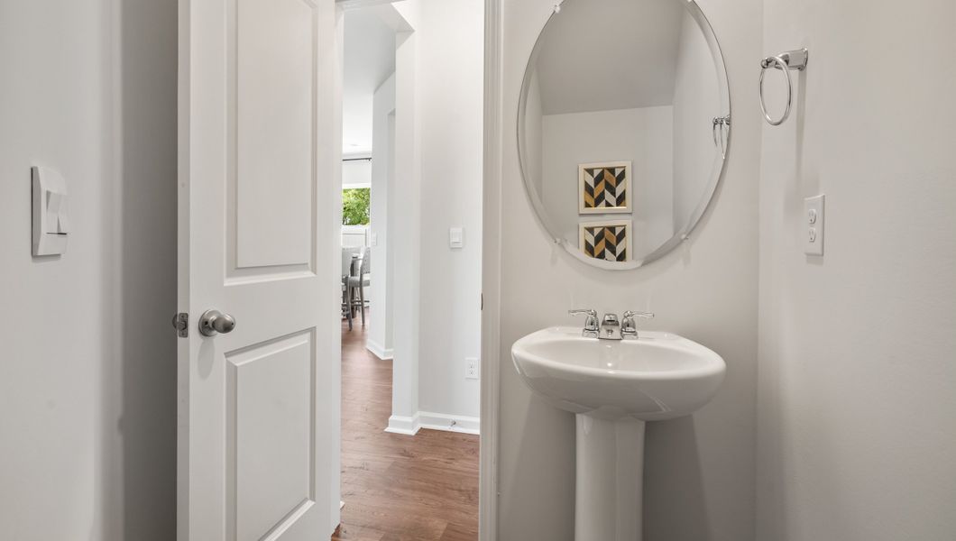 Representative furnished interior of a home built from the Newton by D.R. Horton in Brookside Ridge Townhomes, Greer (Image 17).