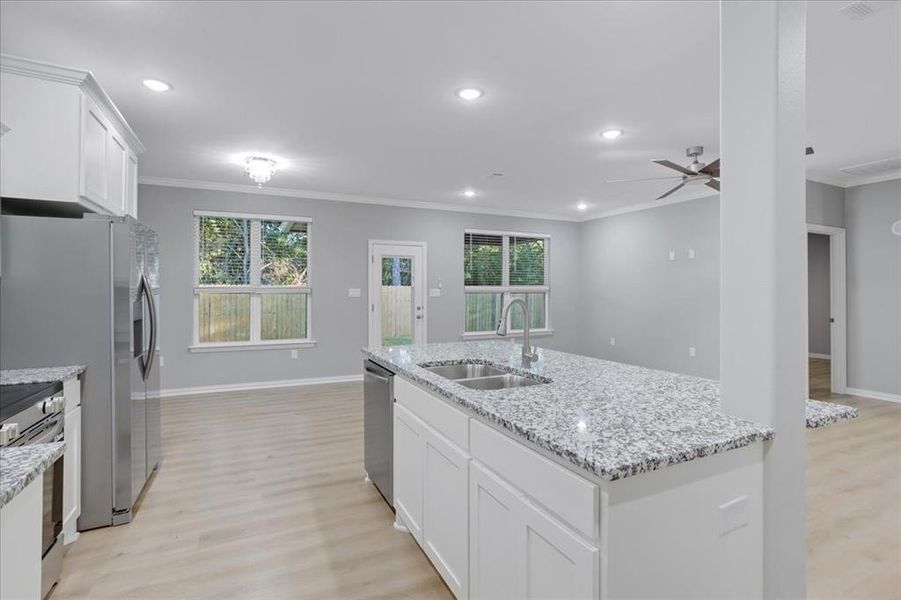 Furnished interior view inside a new home in , Denison (Image 9). Furnished interior view inside a new home in , Denison (Image 9).