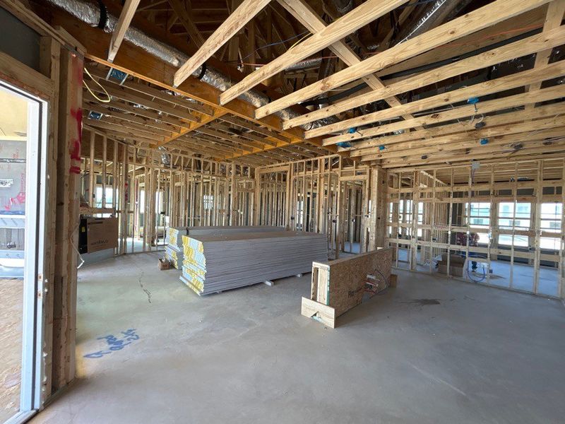 In-progress construction of a new home in Creekview Addition, Van Alstyne, TX (Image 5).