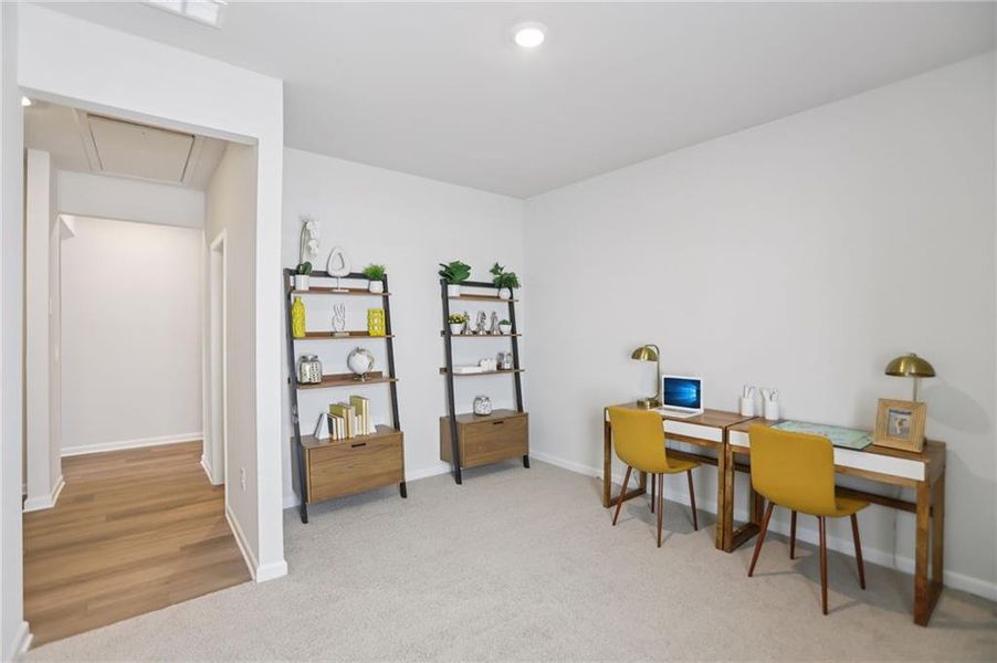 Furnished interior view inside a new home in Westmont Preserve, Powder Springs (Image 13).