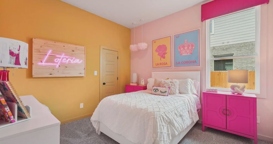 Furnished interior view inside a new home in Stream Waters, Buda (Image 19).