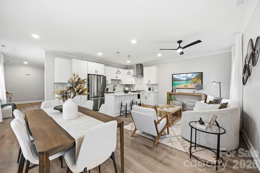 Furnished interior view inside a new home in , Charlotte (Image 10). Furnished interior view inside a new home in , Charlotte (Image 10).