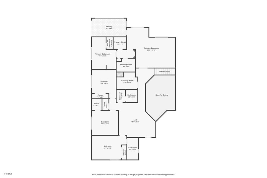 2D floor plan layout of this home in , The Acreage, FL (Image 5).