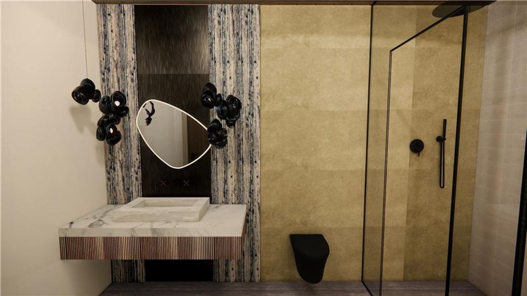 Furnished interior view inside a new home in , Atlanta (Image 8). Furnished interior view inside a new home in , Atlanta (Image 8).