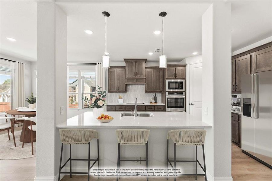 Furnished interior view inside a new home in Ridgepoint, Midlothian (Image 12).