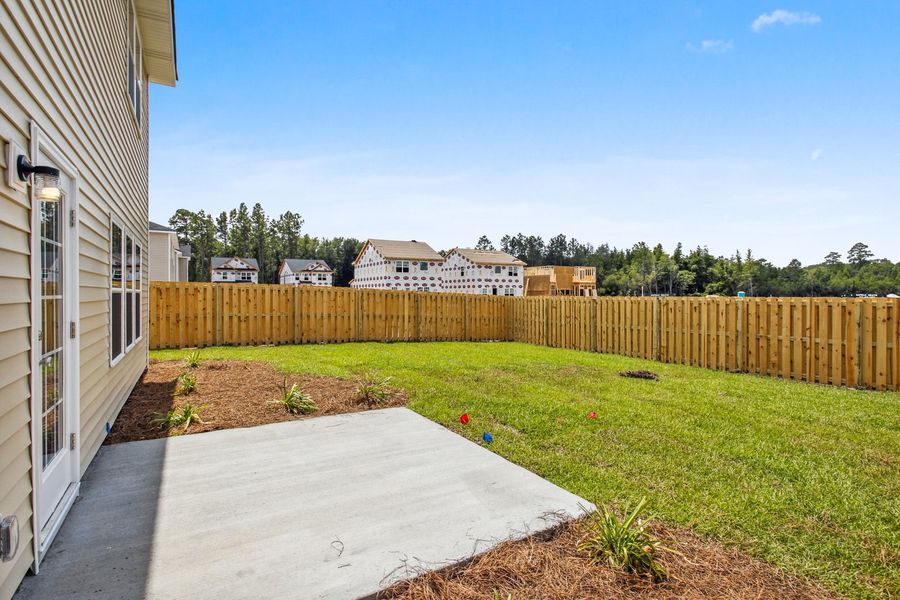 Representative exterior details of a home built from the The Denmark by RTS Homes in The Pointe at Villages on Marne, Hinesville (Image 4).