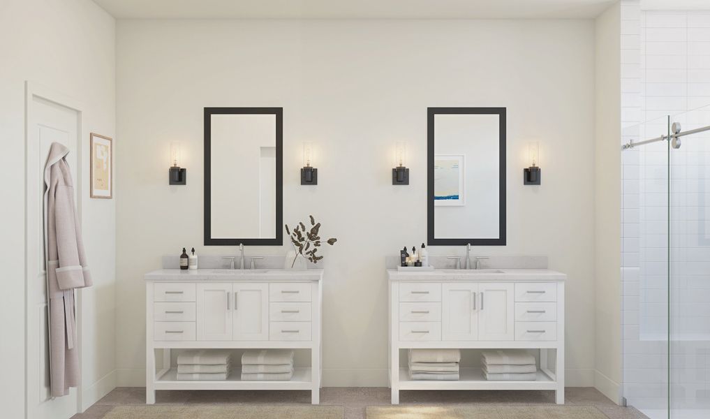 Primary Bath with dual vanities Primary Bath with dual vanities
