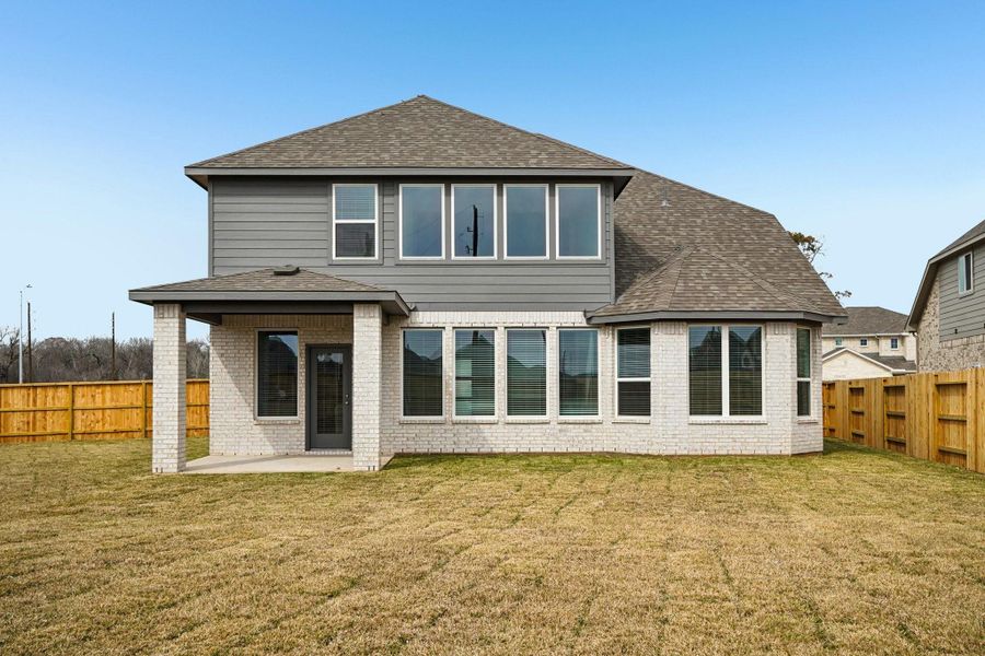Exterior details and patio area of a home in Kingdom Heights, Rosenberg (Image 3).