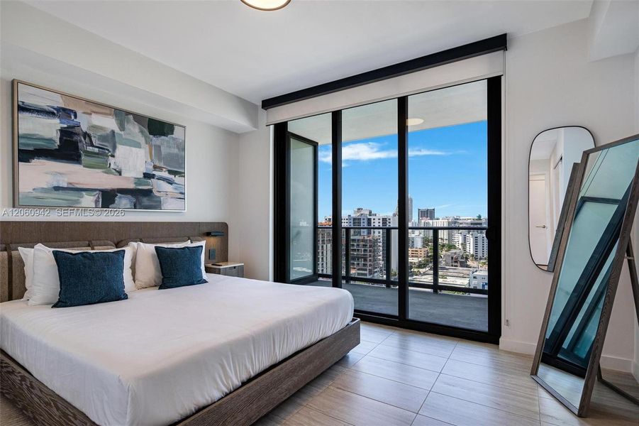 Furnished interior view inside a new home in , Miami Beach (Image 17).