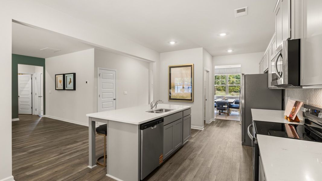 Representative furnished interior of a home built from the Halton by D.R. Horton in Jackson Landing, Jefferson (Image 14).