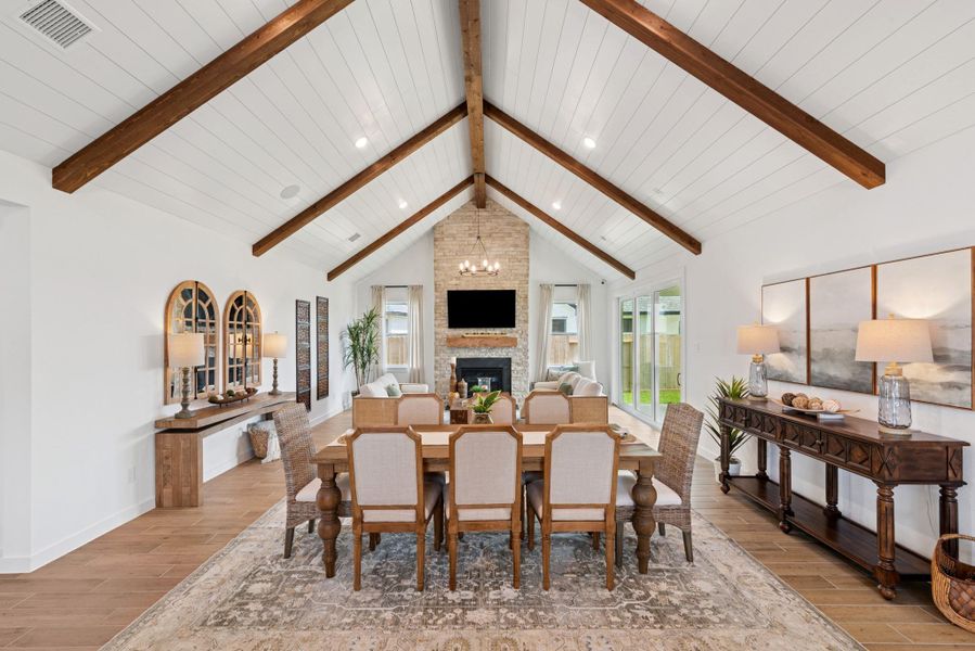 Open living area with high ceilings (*Photo not of actual home and used for illustration purposes only.)