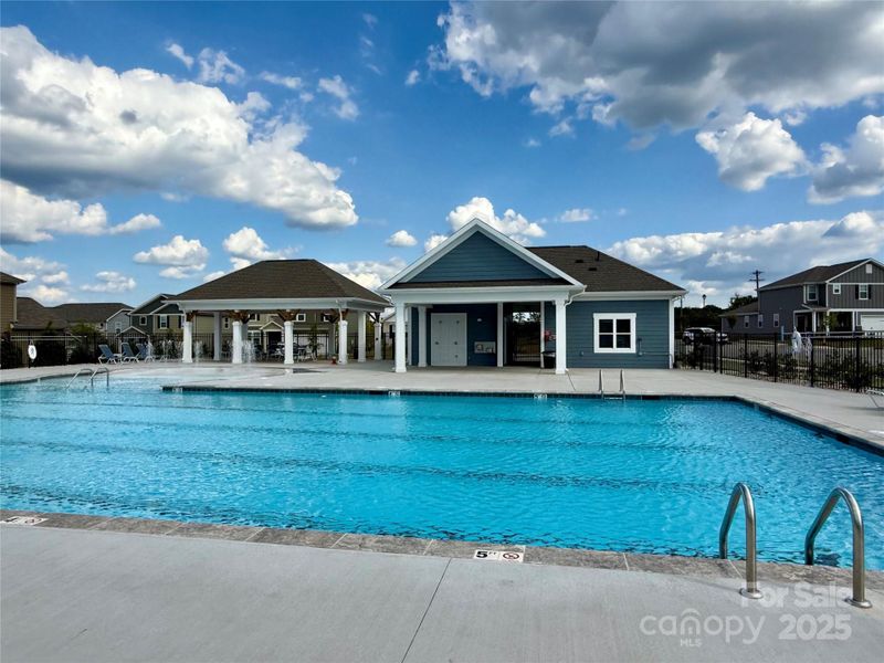 Here is the Blue Sky Meadows community pool.