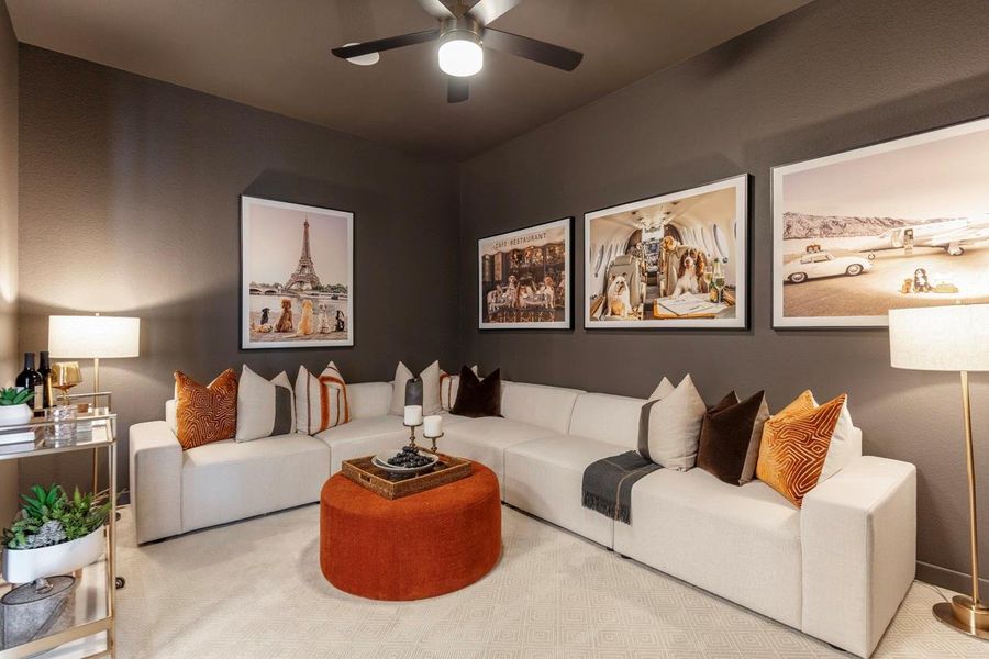 Furnished interior view inside a new home in Legacy, League City (Image 7).