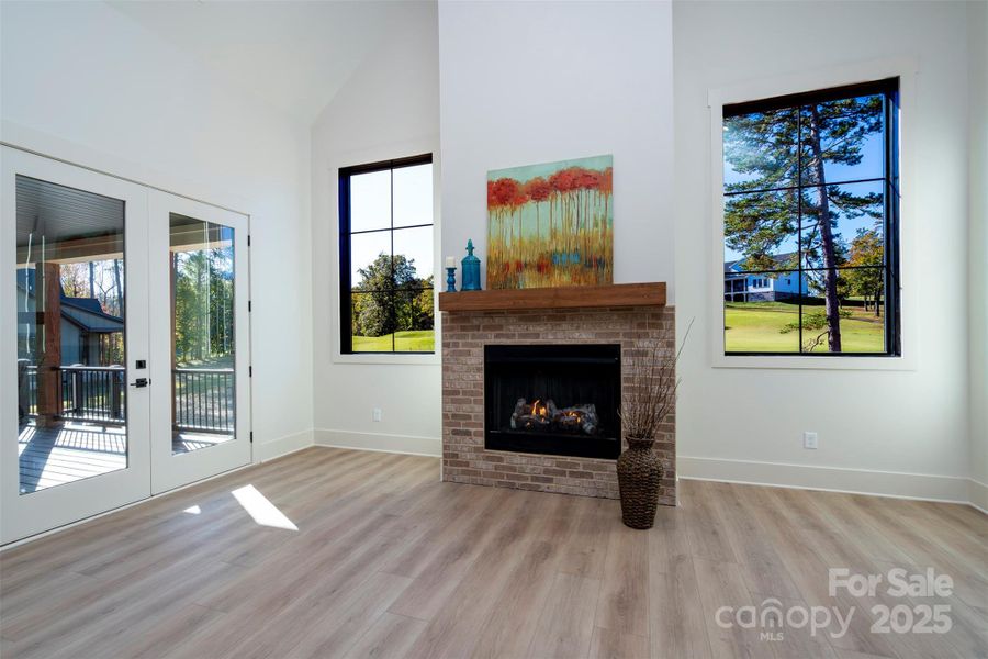 Great room with French Doors to the deck Great room with French Doors to the deck