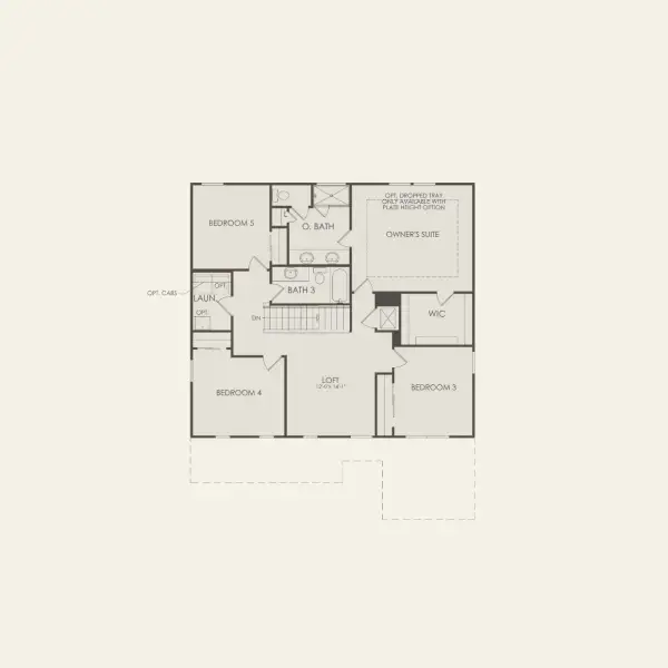 2D floor plan layout for the Imperial by Pulte Homes in Waypointe, Port Orange, FL (Image 6).