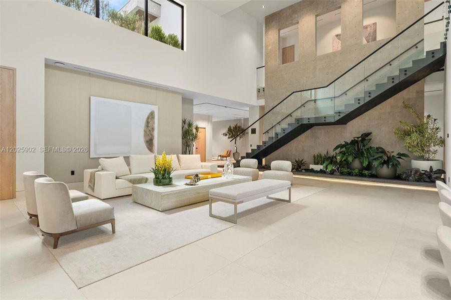 Furnished interior view inside a new home in , Miami (Image 12). Furnished interior view inside a new home in , Miami (Image 12).