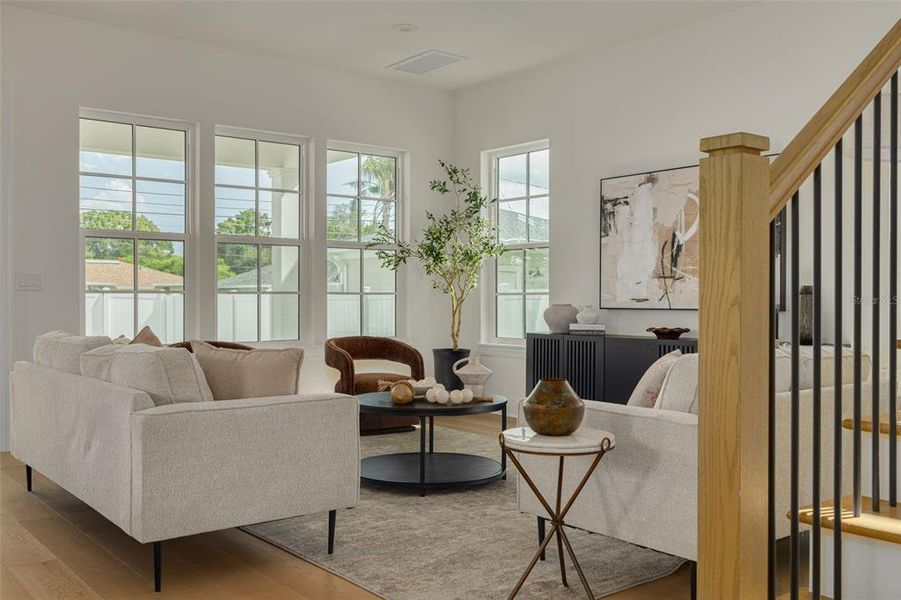 Furnished interior view inside a new home in , St. Petersburg (Image 7).