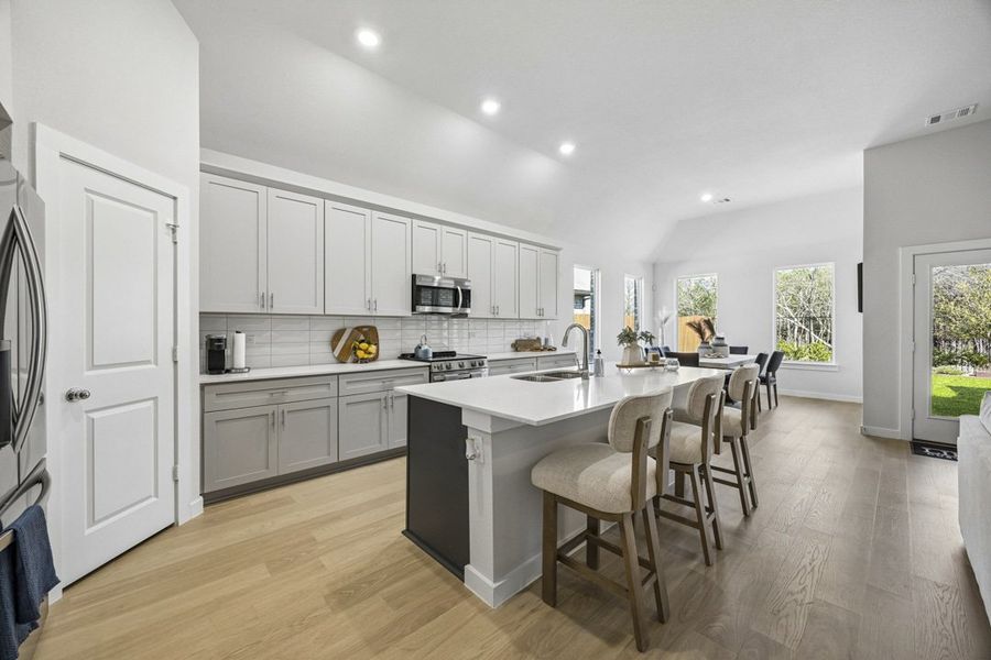 Furnished interior view inside a new home in Mercer Meadows, Royse City (Image 12).