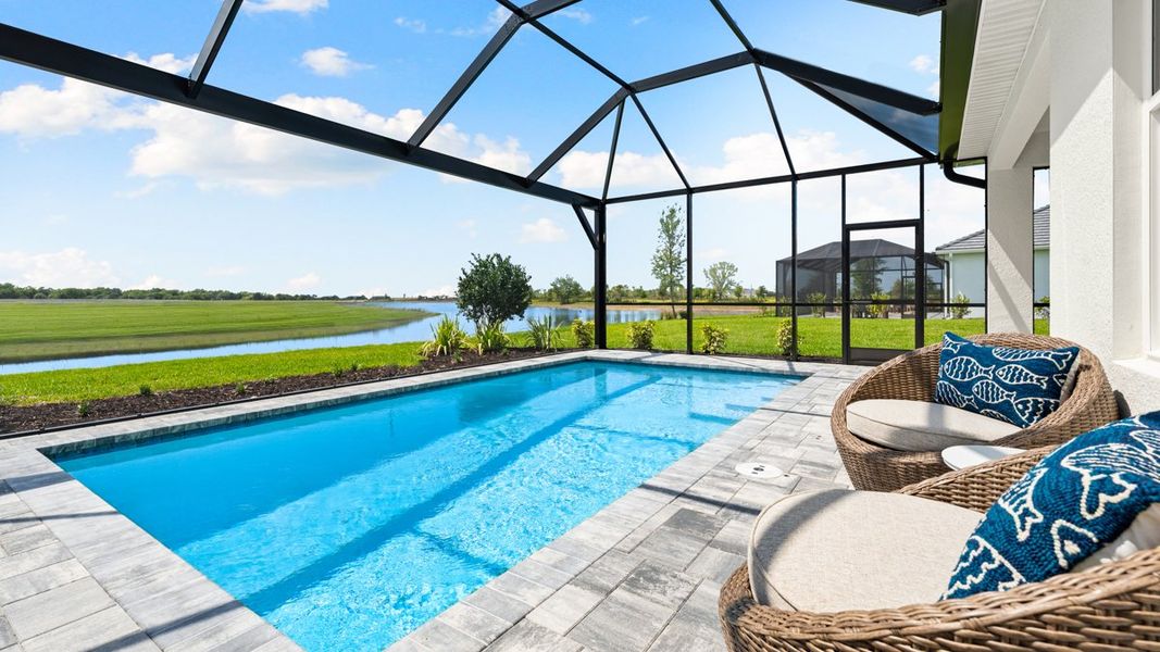 Representative exterior details of a home built from the Alta by Taylor Morrison in Esplanade at Wellen Park, Englewood (Image 4).