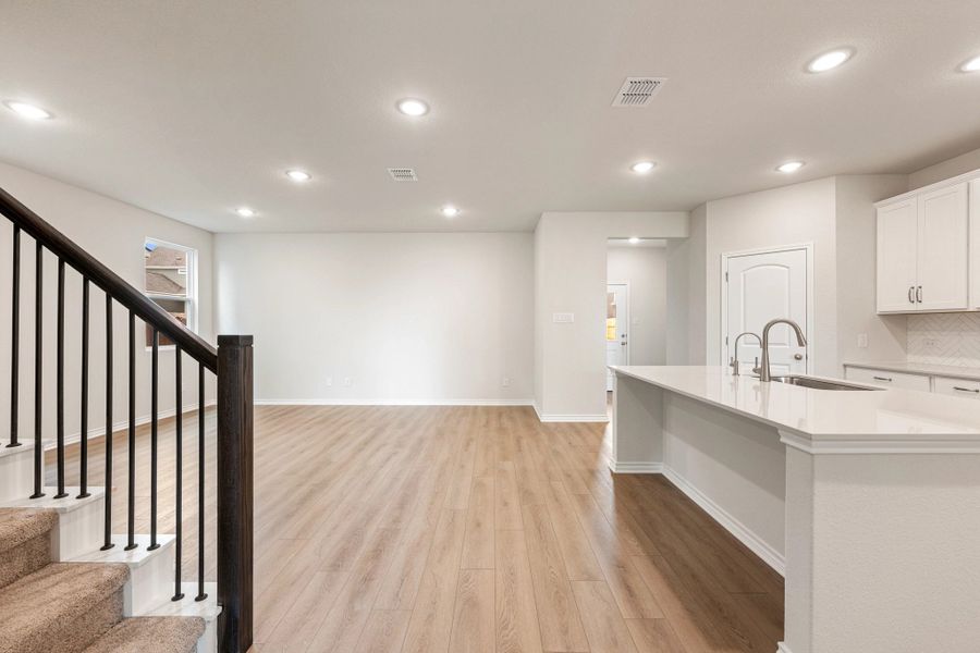 Furnished interior view inside a new home in The Cottages at Lariat, Liberty Hill (Image 7).