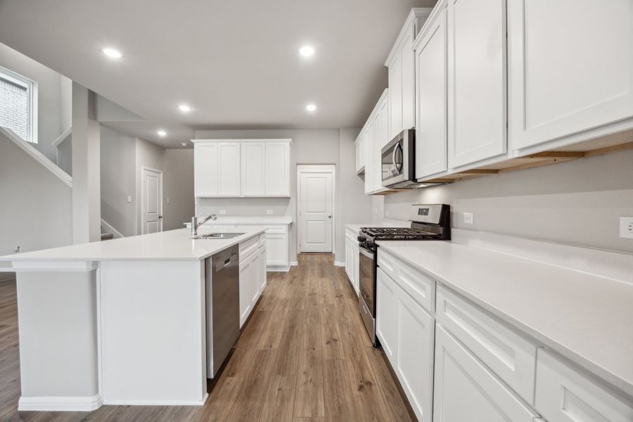 Representative furnished interior of a home built from the Enzo II by Megatel Homes in Sicily, Princeton (Image 4).