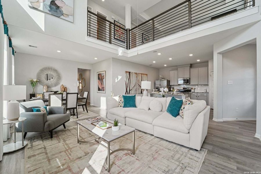 Furnished interior view inside a new home in Timber Creek, San Antonio (Image 3).