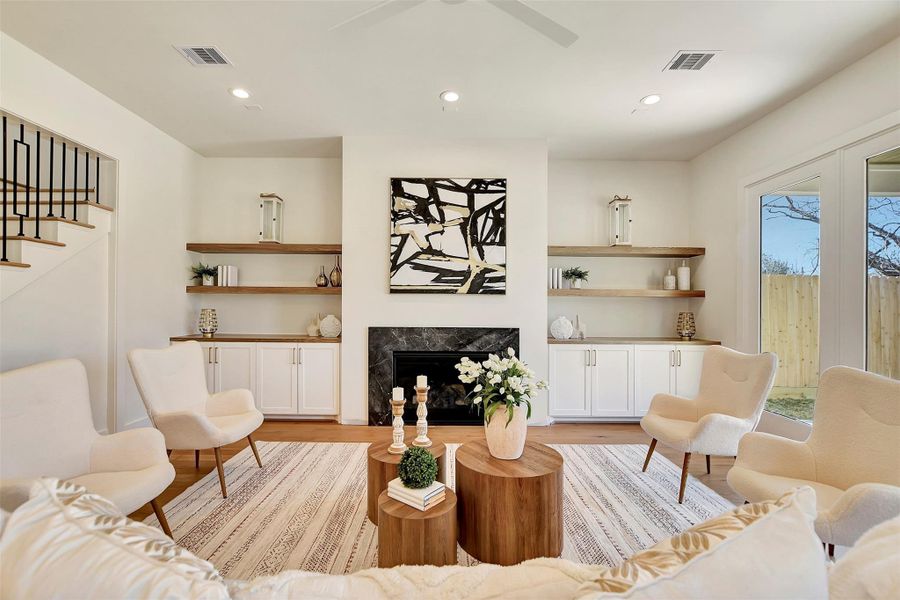 Furnished interior view inside a new home in , Houston (Image 41).