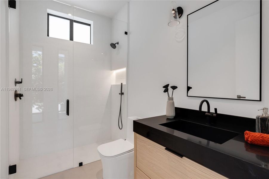 Furnished interior view inside a new home in , Miami (Image 19).