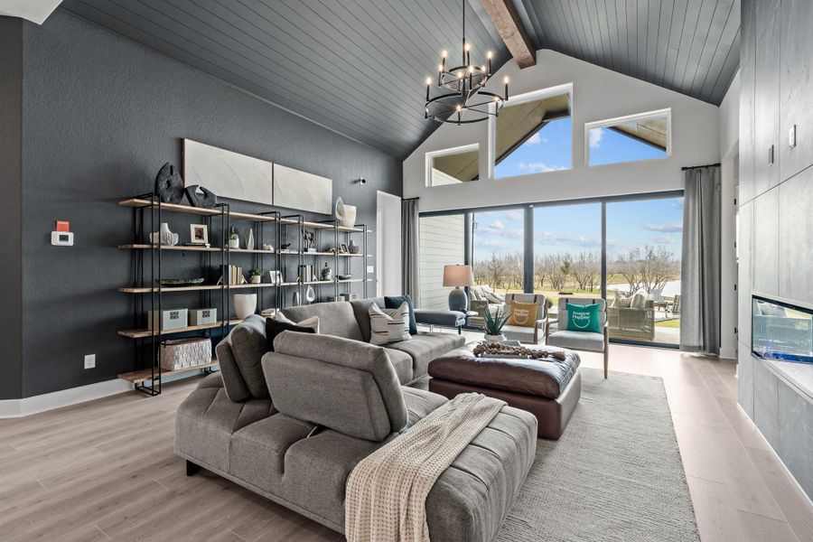 Representative furnished interior of a home built from the Silas by Chesmar Homes in Sienna Lakes, San Antonio (Image 3).
