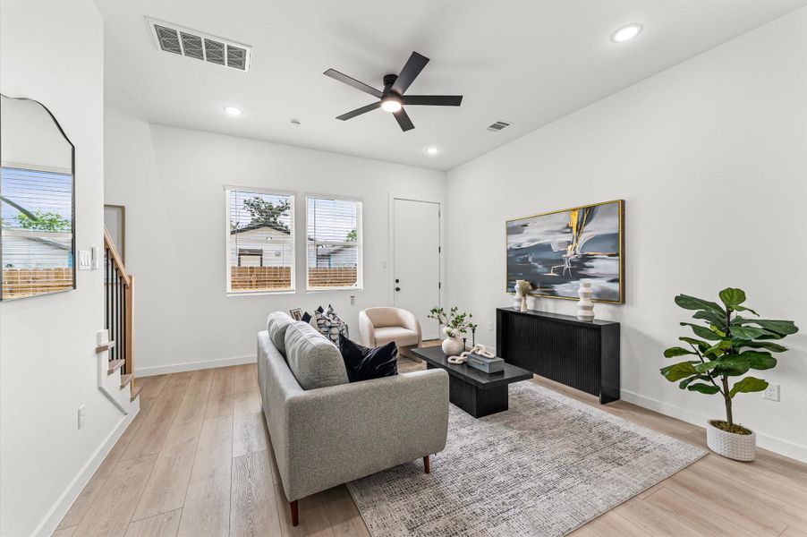 Furnished interior view inside a new home in , Houston (Image 20).