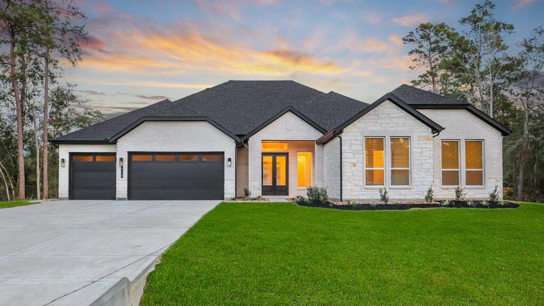 Representative exterior photo of a completed home built from the H70d by D.R. Horton in Butlers Bend Estates, Pinehurst, TX (Image 25).