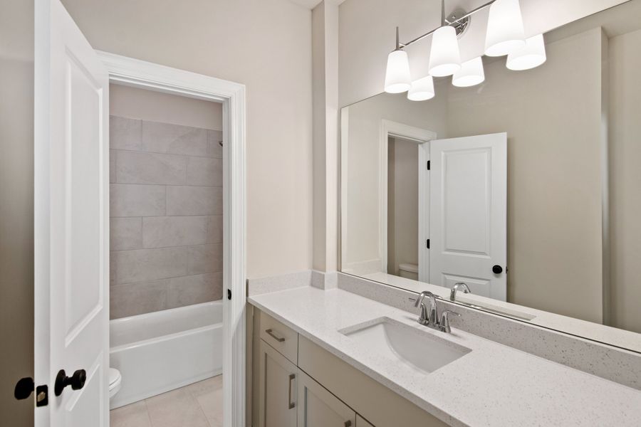 Representative furnished interior of a home built from the The Hillsdale by The Providence Group in Waterhaven, Cumming (Image 12).
