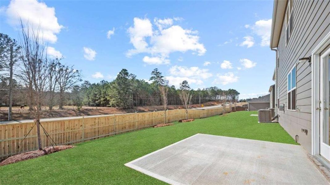 Exterior details and patio area of a home in Poplar Preserve, Newnan (Image 3).
