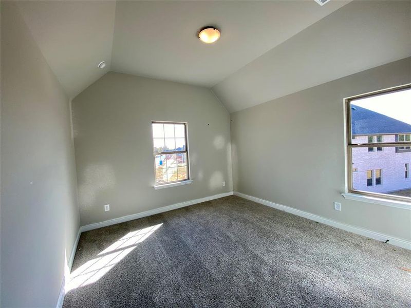 Bed 3 with vaulted ceiling and it's own bathroom is perfect for guests or adults living with you Bed 3 with vaulted ceiling and it's own bathroom is perfect for guests or adults living with you