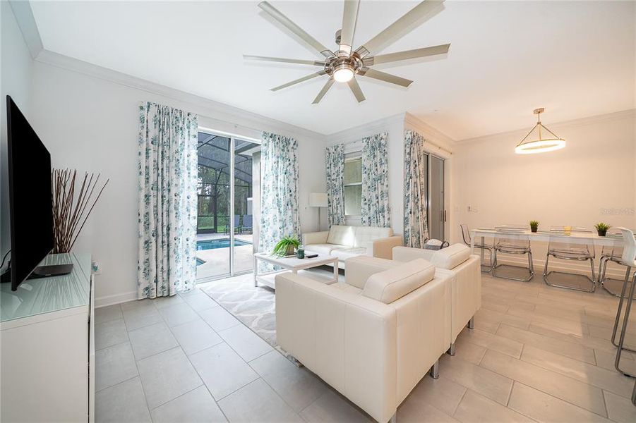 Furnished interior view inside a new home in , Kissimmee (Image 41).