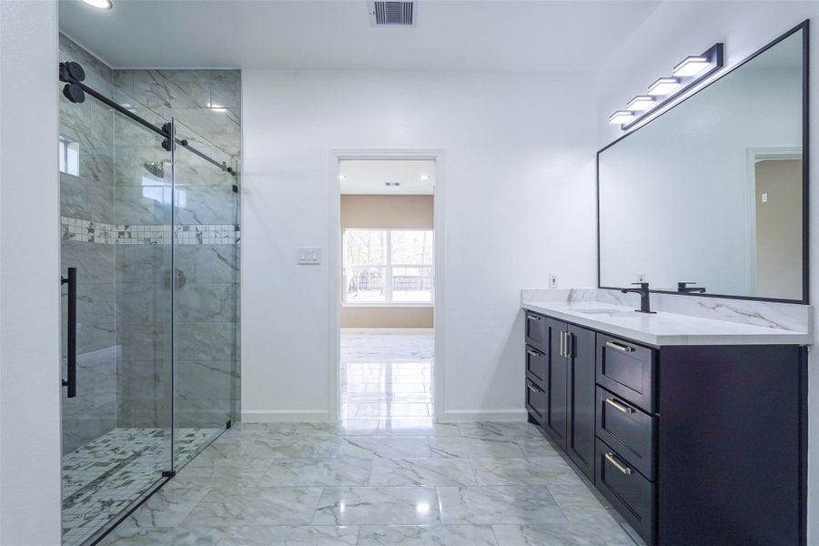 Furnished interior view inside a new home in , Cleveland (Image 11).