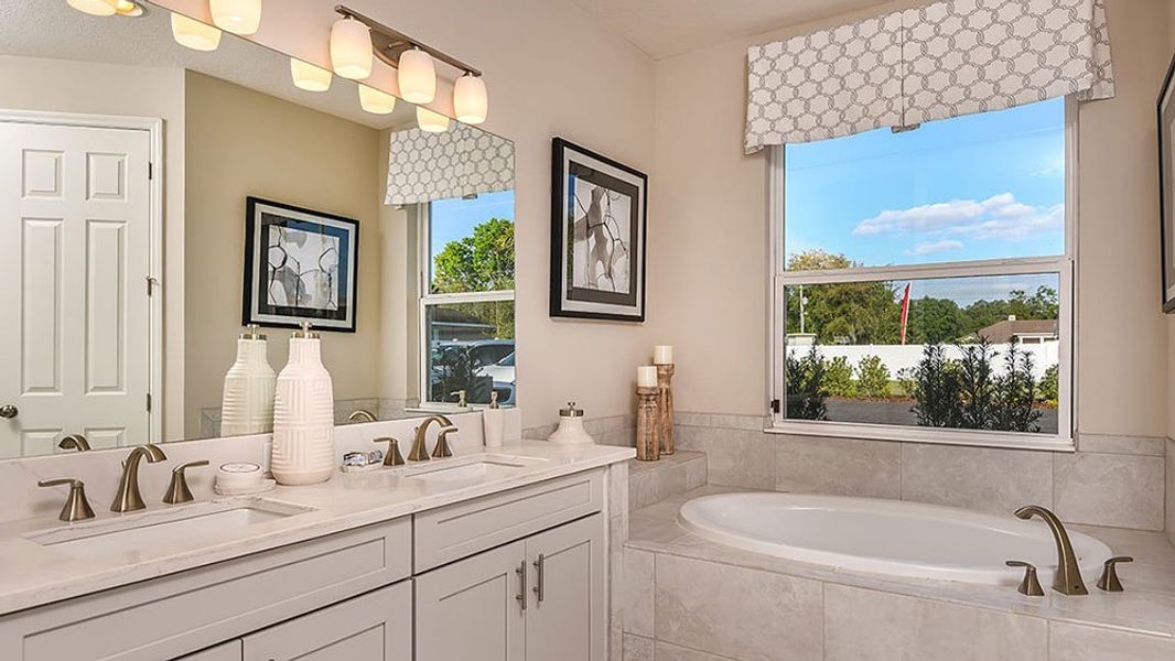 Representative furnished interior of a home built from the Saint Thomas by Taylor Morrison in Indigo Creek, Apollo Beach (Image 12).