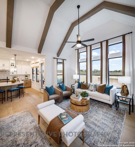 Furnished interior view inside a new home in Meyer Ranch, New Braunfels (Image 30).