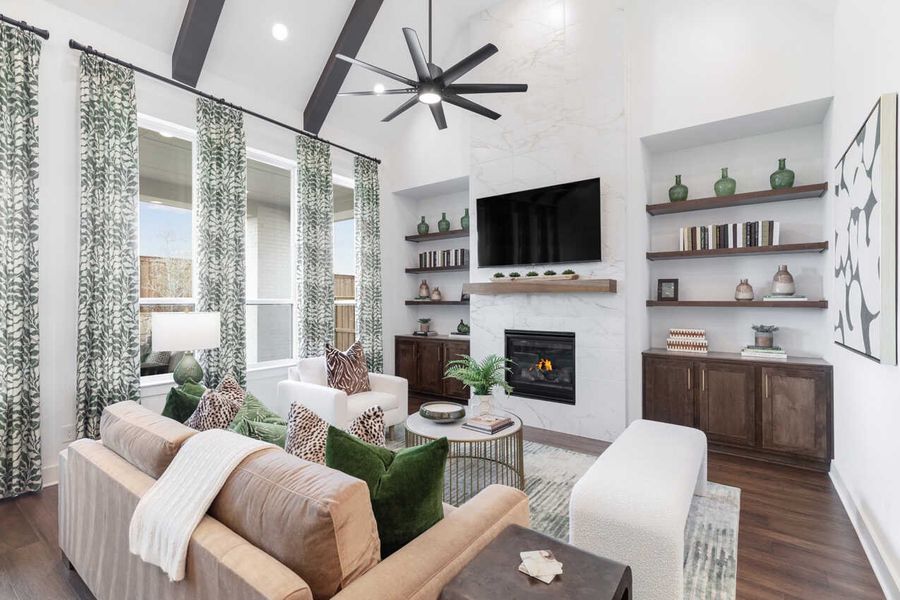 Representative Family Room - some options shown