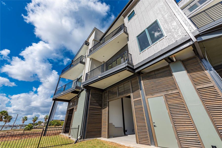 This shows the back garage door