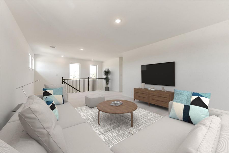 Furnished interior view inside a new home in Colony at Pinehurst, Pinehurst (Image 31).