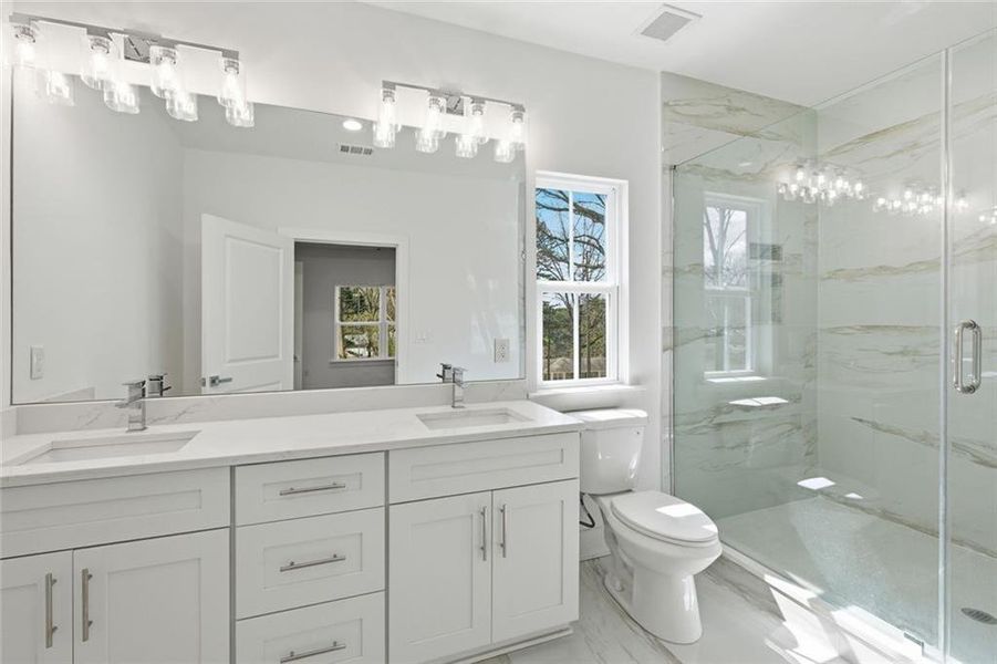 Furnished interior view inside a new home in , Alpharetta (Image 6).