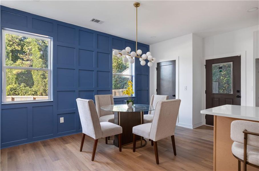 Furnished interior view inside a new home in , Atlanta (Image 10).