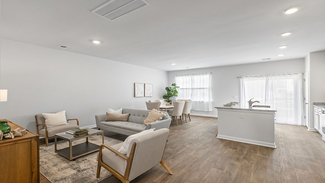 Furnished interior view inside a new home in Carolina Groves Townhomes, Moncks Corner (Image 4).