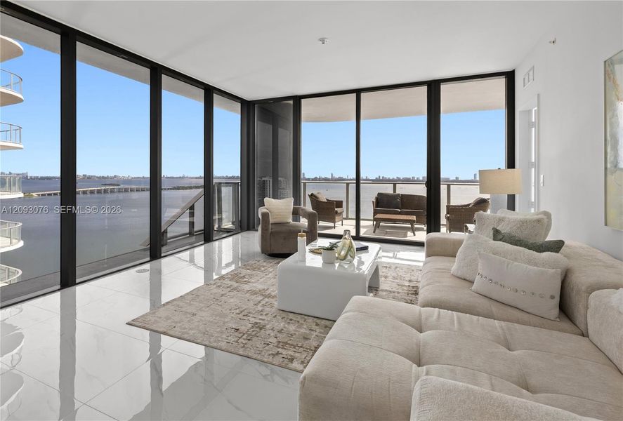 Furnished interior view inside a new home in Aria Reserve, Miami (Image 18).