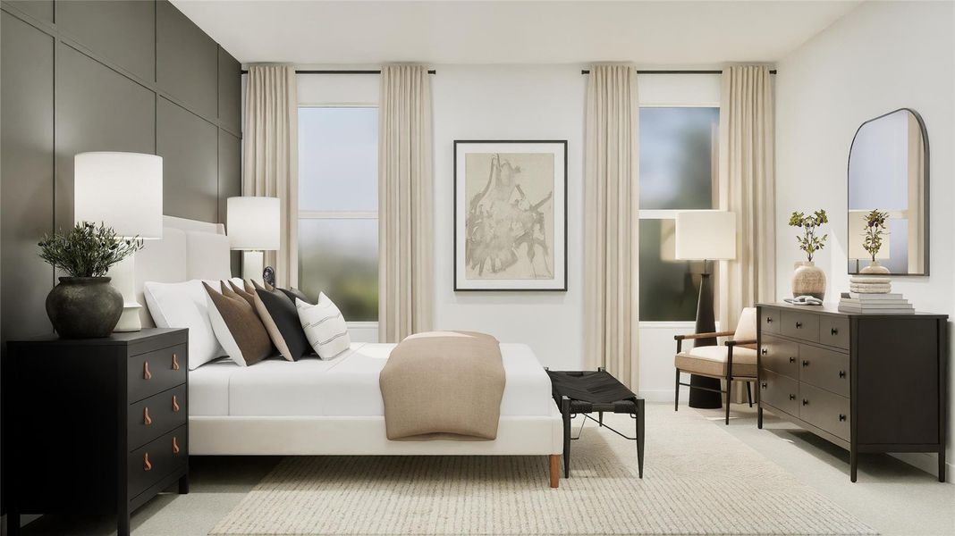 Furnished interior view inside a new home in , Hutto (Image 32).