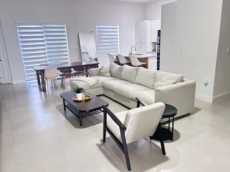 Furnished interior view inside a new home in , Miami (Image 18). Furnished interior view inside a new home in , Miami (Image 18).