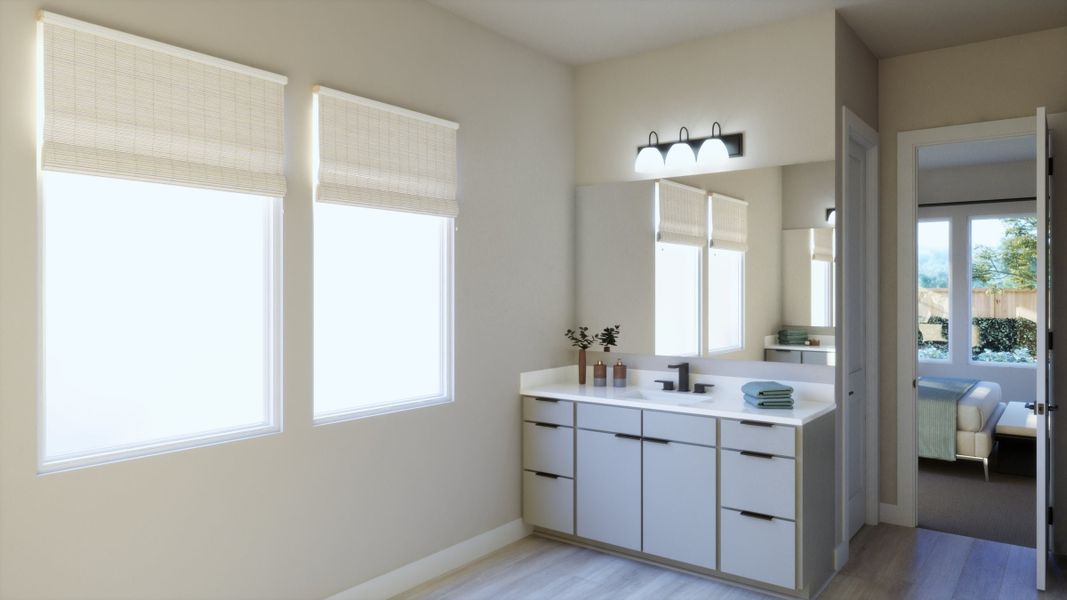 Representative furnished interior of a home built from the 5055 by Risewell Homes in Freedom at Anthem, Kyle (Image 9).