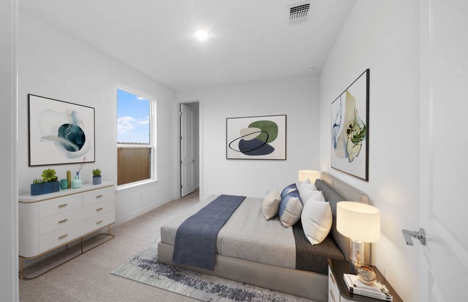 Representative furnished interior of a home built from the Oakmont by Pulte Homes in Ryehill, Rosenberg (Image 8).